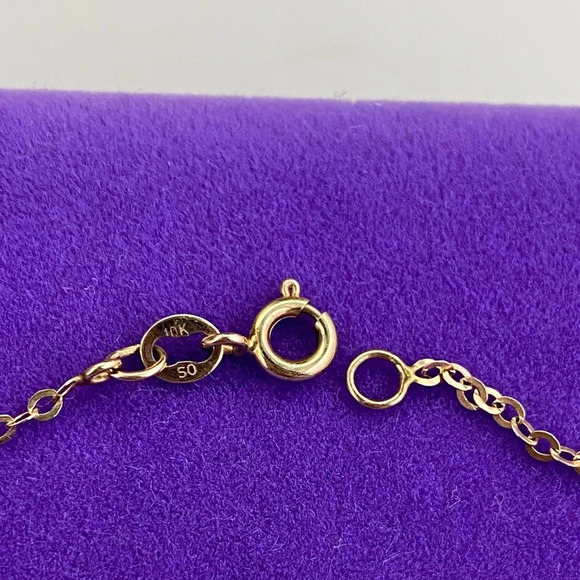 💛 Classic 10k Gold Double Heart Bracelet - Picture 3 of 6